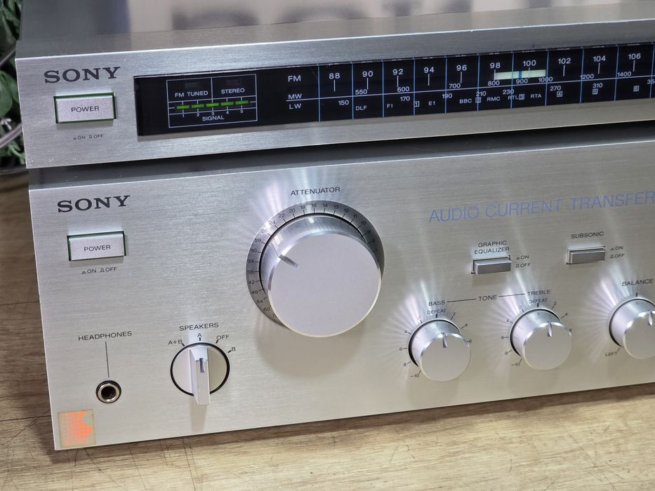 Amplificator SONY TA-AX500, tuner ST-JX2L, hifi retro ,argintiu