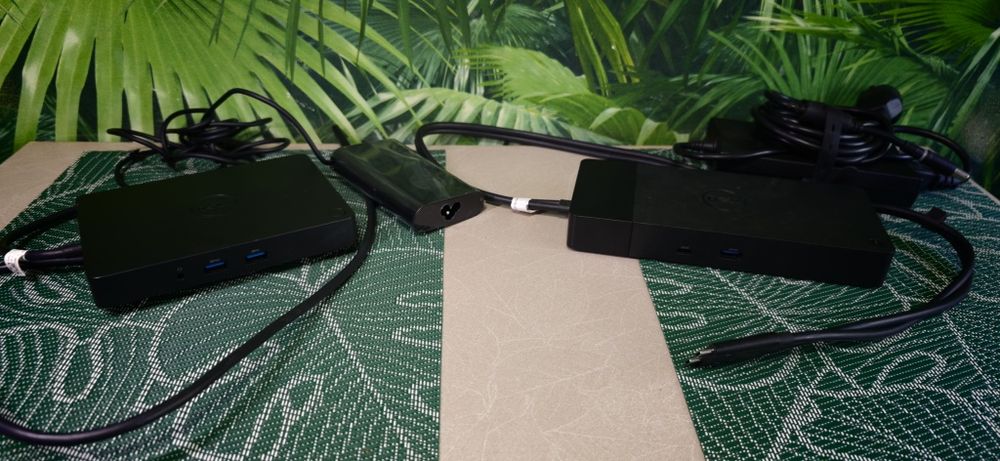 2x Dock Dell WD15 + WD19DCS cu încărcătoare originale – HDMI, DP, LAN