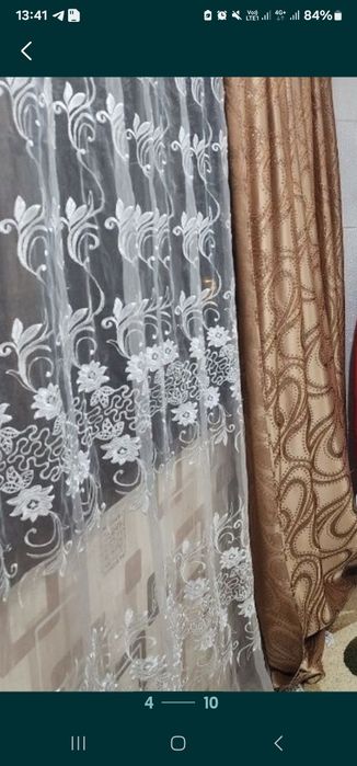 Подаётся тюль белого цвета