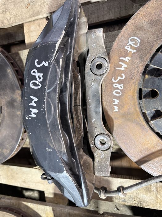 Audi  Brembo 6 бутални предни спирачни апарати дискове комплект 380мм  audi  задни спирачни апарати с дискове 350 mm 4M0615105EB 4M0615106EB