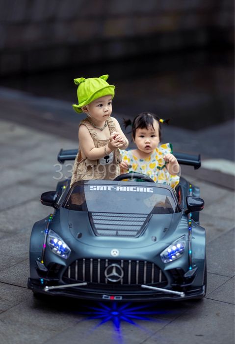 Детский Электромобиль Mercedes-Benz GTR 24V, дрифткар, LED, Bluetooth