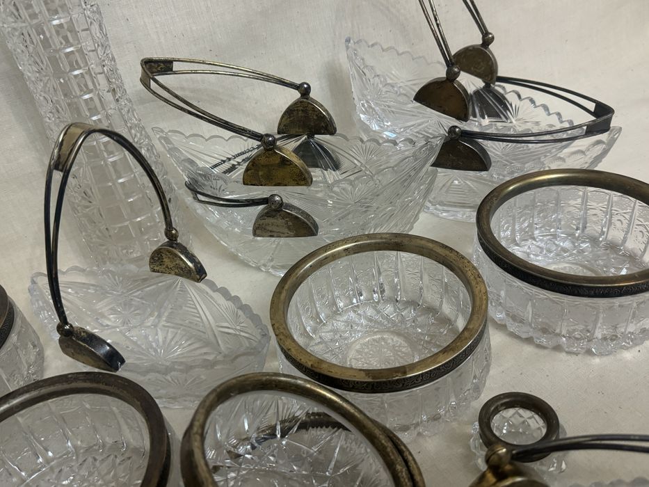 Хрустальные винтажные вазы