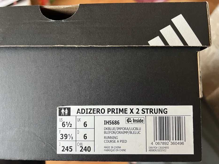 Adidas Adizero Prime X 2 Strung номер 39 1/3