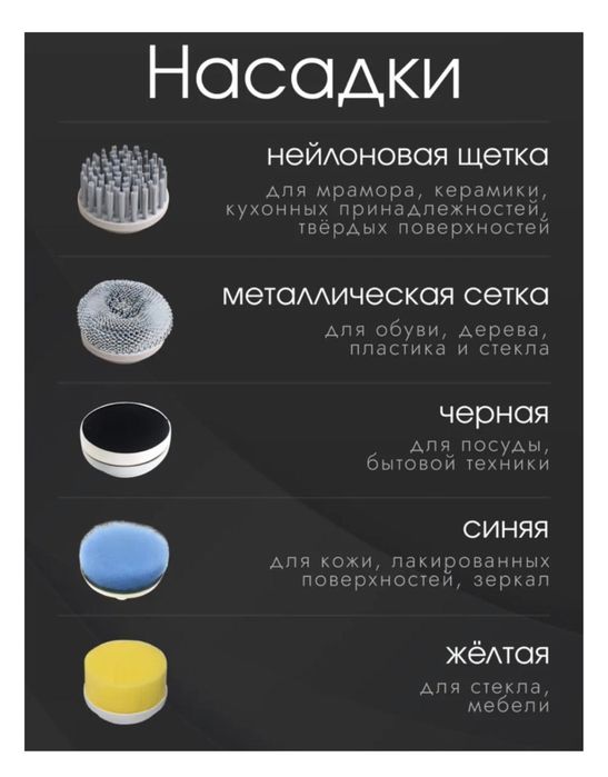 Щетка 7 шт, пластик