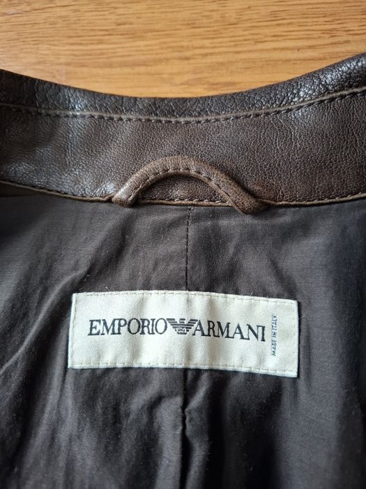 EMPORIO ARMANI мъжко кожено яке M размер.