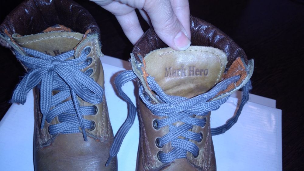 Bocanci nr. 30 si 32 piele naturala, Mark Hero - UTILIZATI