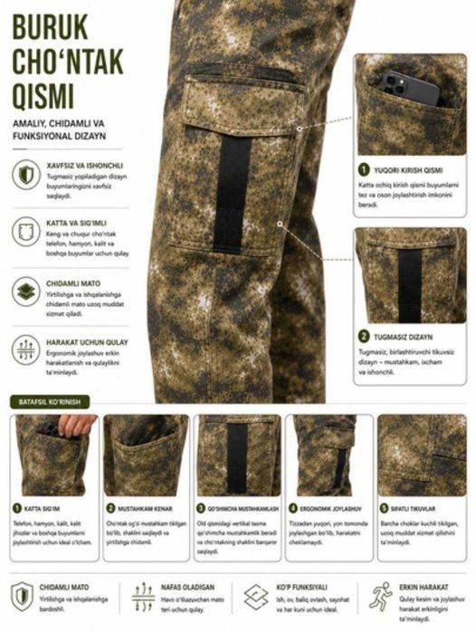 Taktik forma Maxsus forma Cпецодежда Uniforma