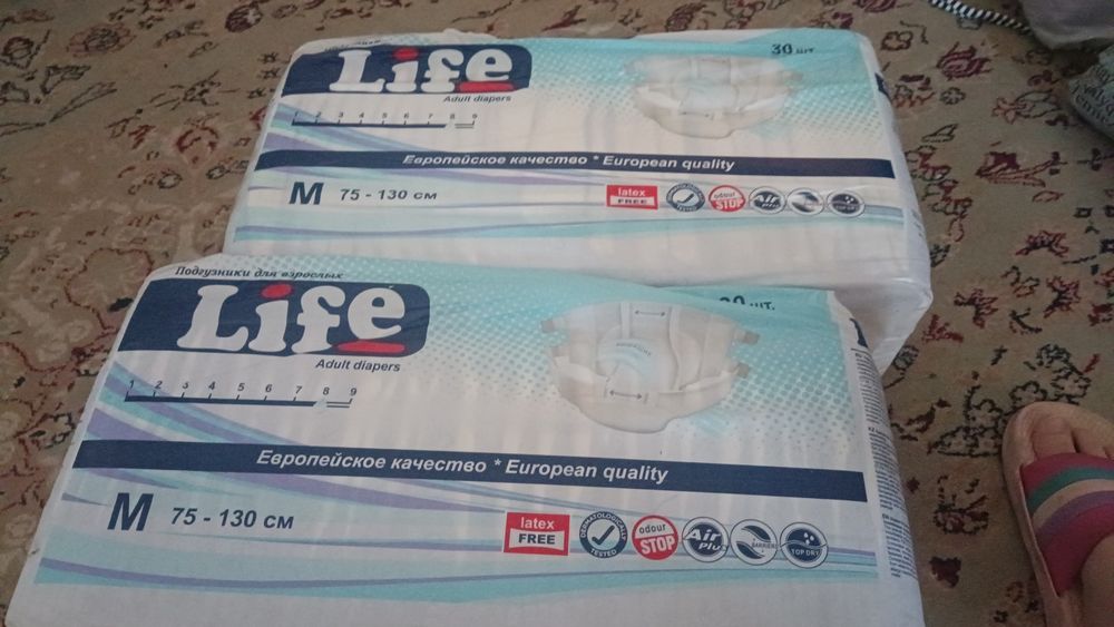 Памперс 30шт размер М