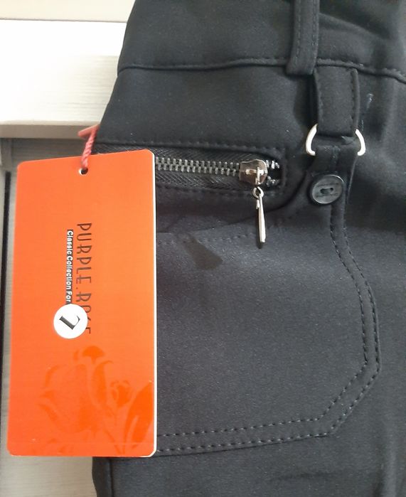 Брюки классические, с небольшим утеплением