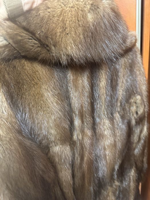 Кожено палто от норка