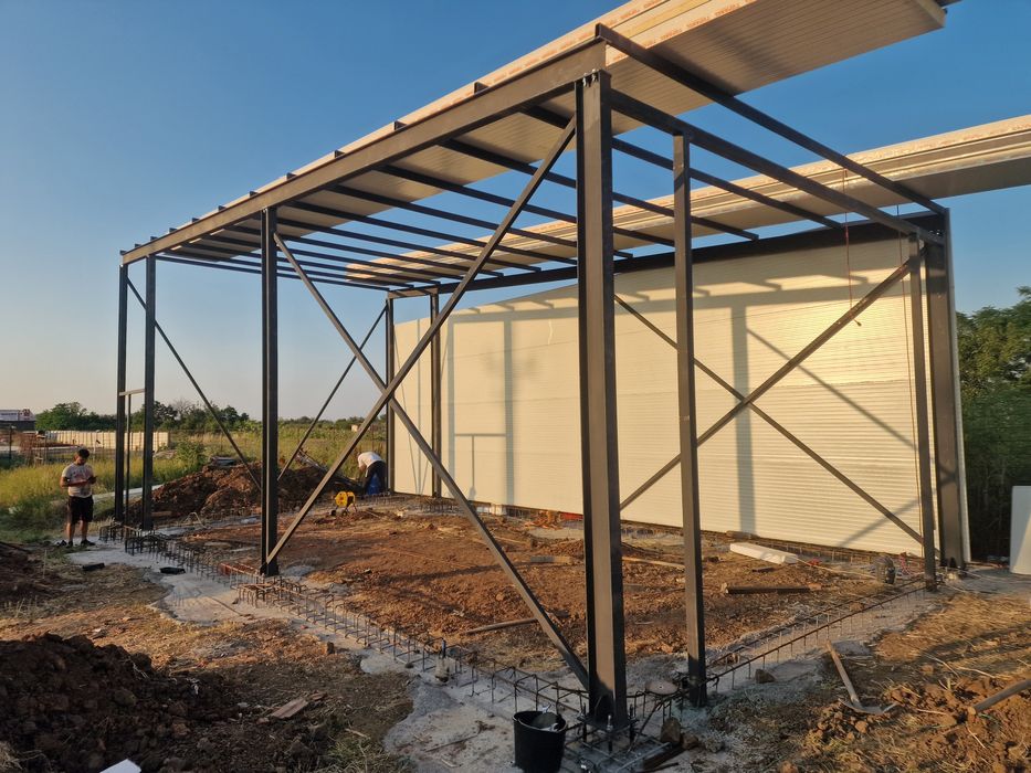 Hale metalice pentru garaj atelier service de inchiriat 10X20 3000e