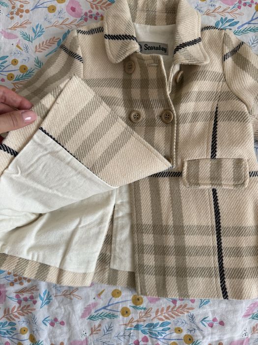 Бебешко вълнено палто 62 см