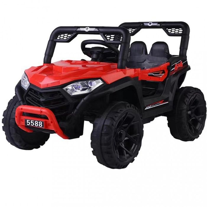 Masinuta electrica pentru copii Nichiduta 12V Off Road Race cu telecomanda 2.4G,faruri cu lumini LED, sunete,muzica, 2 motoare x 35w,slow start