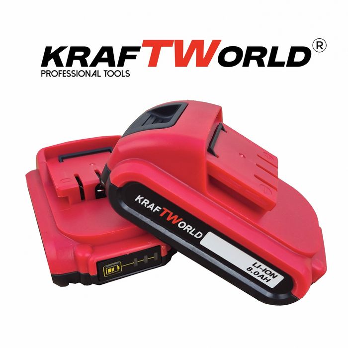 Акумулаторен Безчетков Ударен Винтоверт KraftWorld с 111 части Комплек