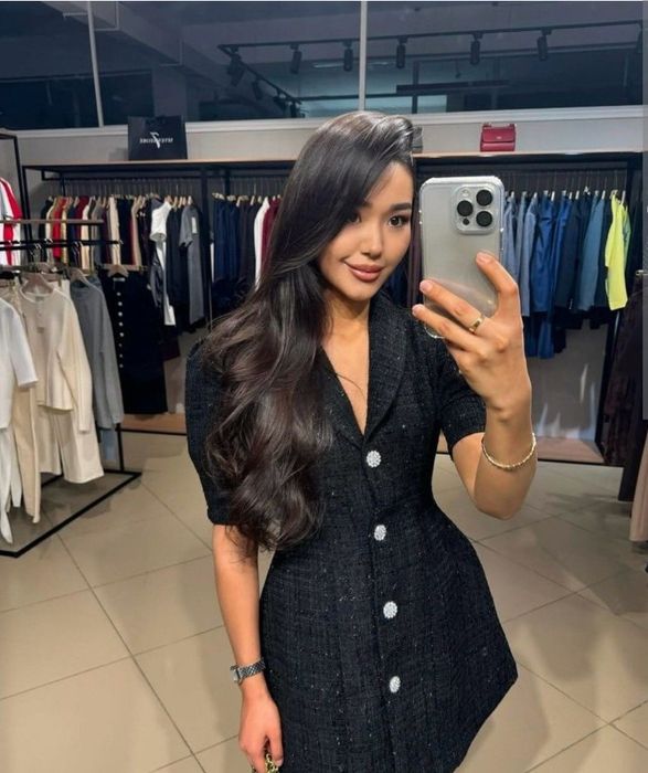 Платье пиджак чёрная