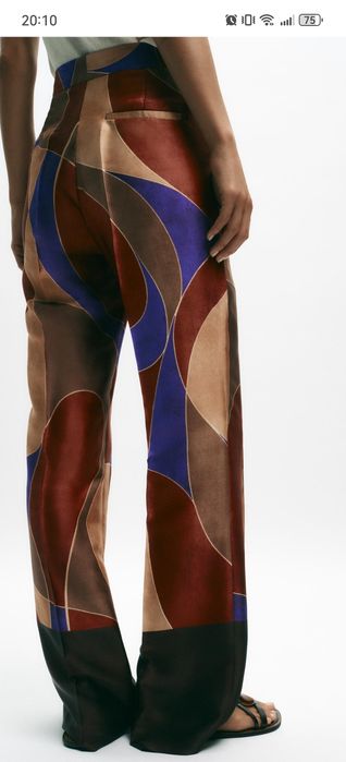 Pantaloni satinați Zara