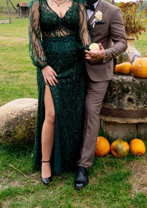 Rochie de nasa verde smarald