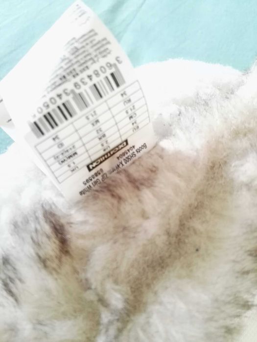 Cizme albe  imblanite pentru fetite