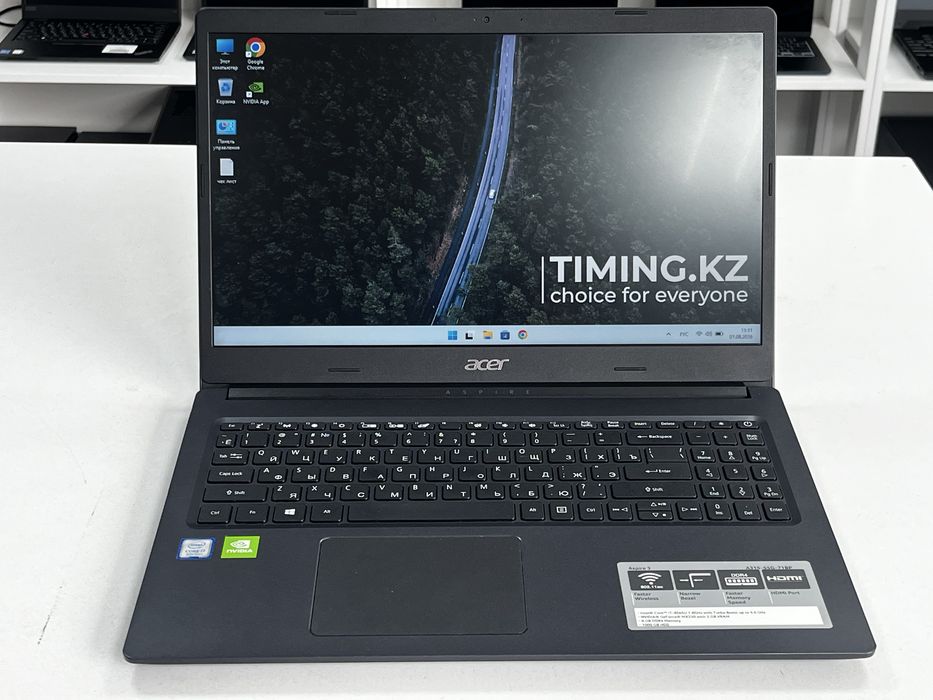 Офисный ноутбук Acer Aspire 3 - Core i7-8565U/8GB/SSD 256GB/MX230
