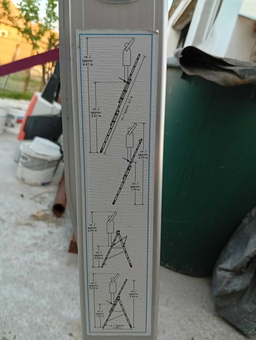 Scara combinata din Aluminiu 3 x 6 trepte