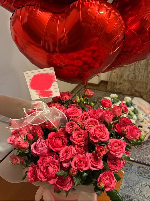 букет спрей роза