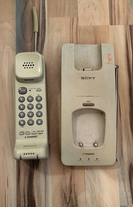 Telefon fix vintage Sony SPP 57 2 channel cordless telephone piese