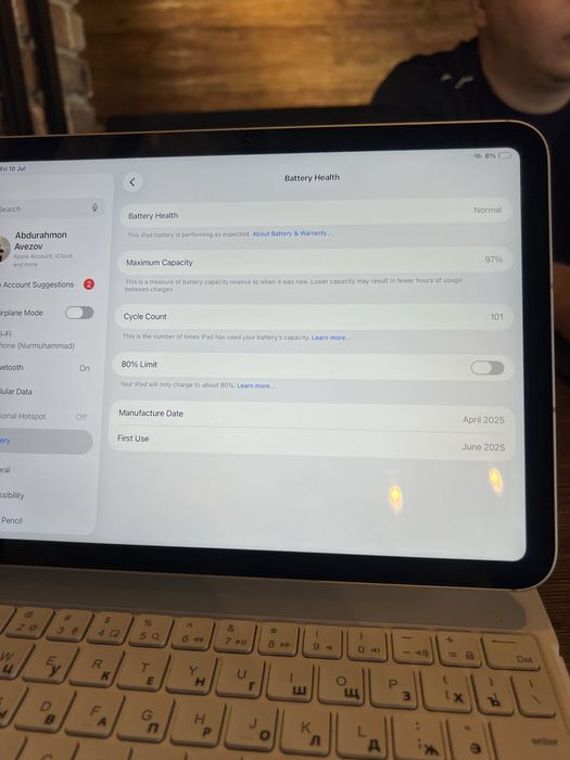 Ipad A16 128GB Silver