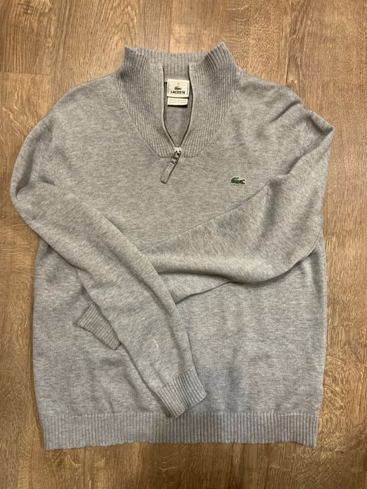 Lacoste Суитшърт с яка – Сив, с малки дефекти