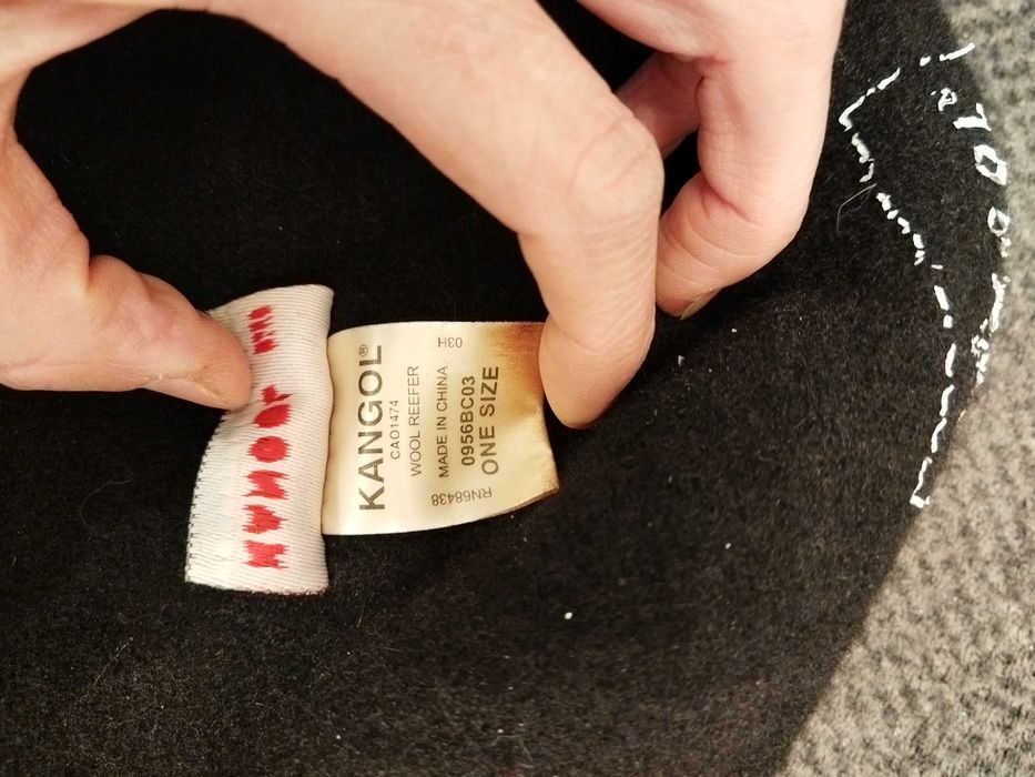Дамска шапка ушанка косъм от бобър Швеция, Kangol вълнена шапка
