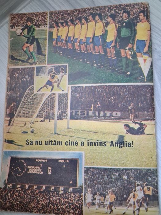 Revista Fotbal Universiada ’81 cu Nadia Comăneci pe copertă – raritate 1981