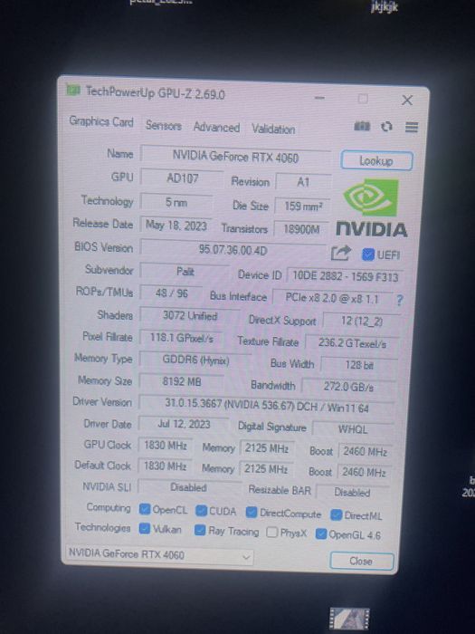 Vând /schimb RTX 4060 în stare perfectă de funcționare. Accept orice test.