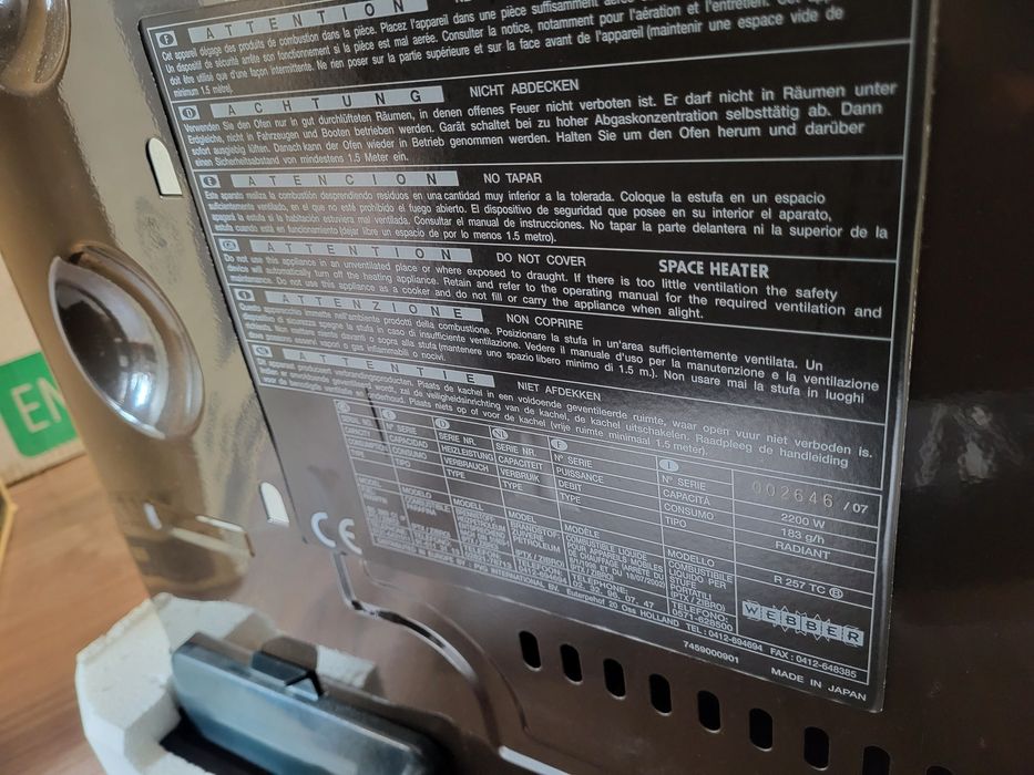 Soba pe biocombustibil perfect funcționala