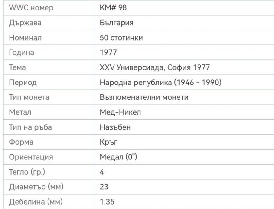 1 стотинка от 1974 и 50 стотинки от 1977