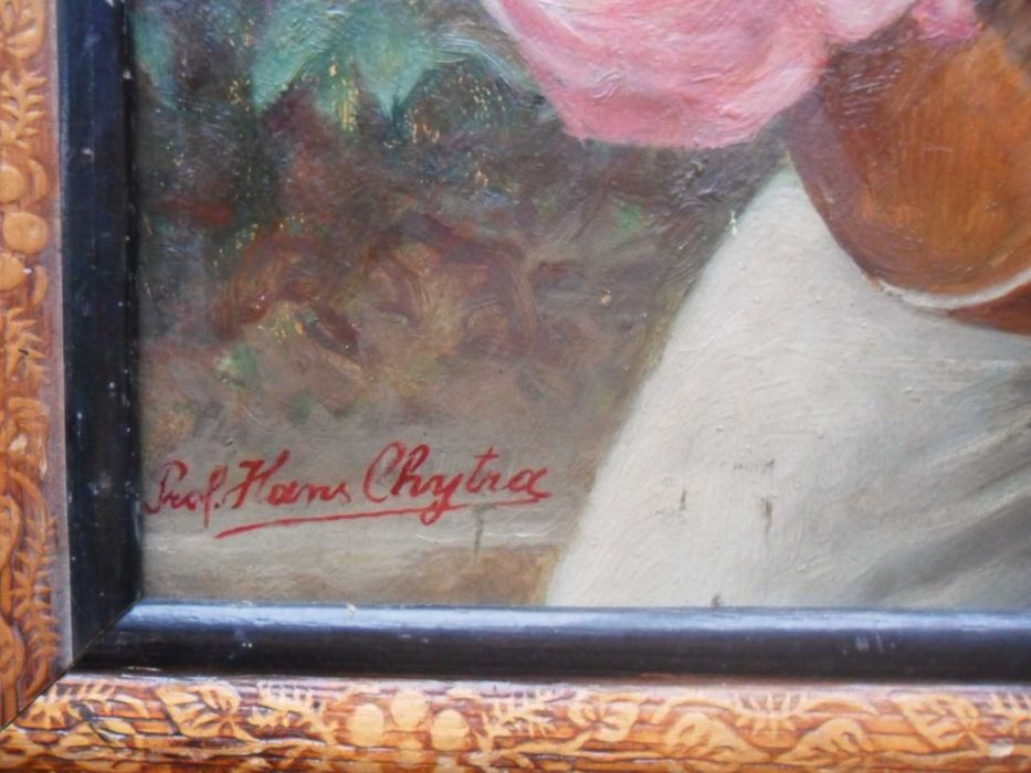 Tablou F VECHI sec XIX, AUTENTIC ul/c 64x45cm+R  Hans Chytra 1869-1933
