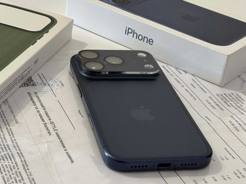 Бартер! 24м.Гаранция! iPhone 17 Pro Deep Blue (Син) 100%