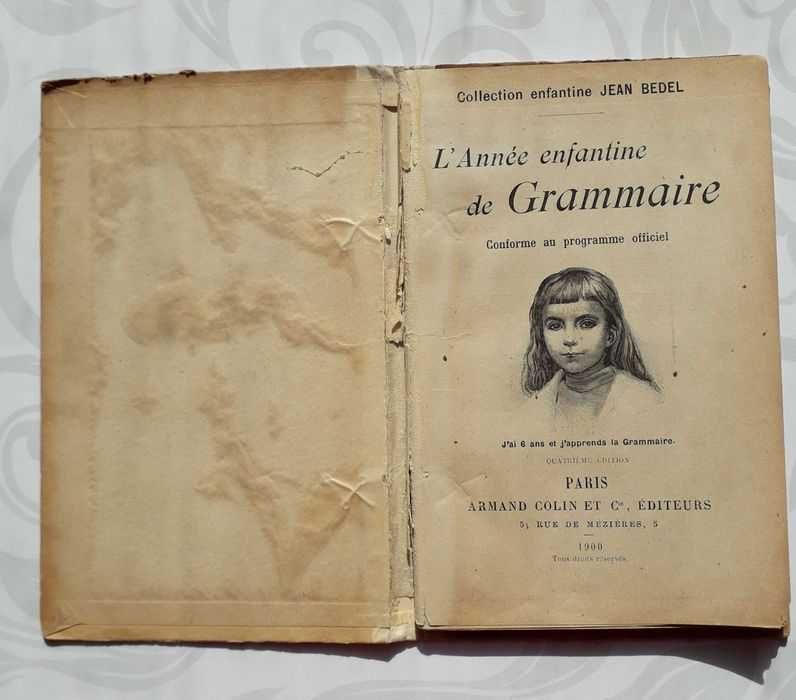 Manuale școlare vechi în limba franceză