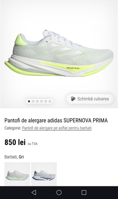 Adidas Supernova Prima , marimea 42
