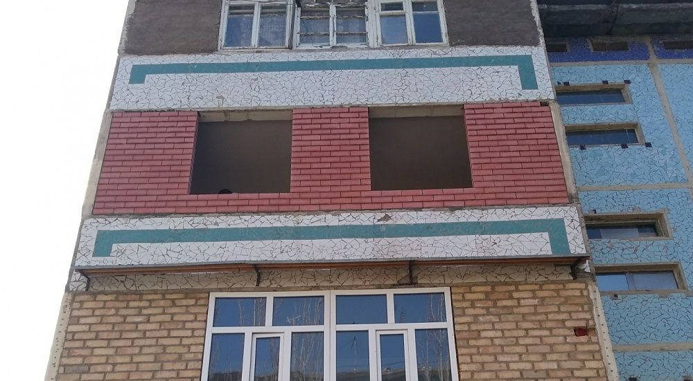 Балконга гишт терамиз уста кладка балкона кирпич мастер