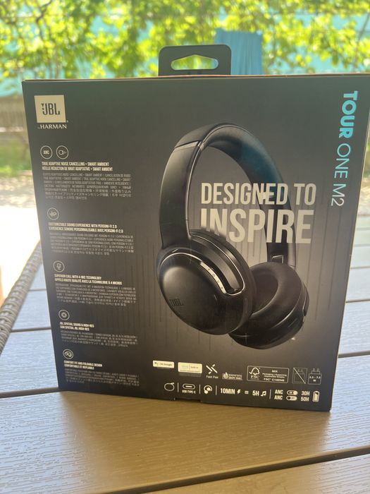 JBL Tour One M2 casti over ear sigilate true adaptive noise cancelling  smart ambient spatial sound negru sigilate