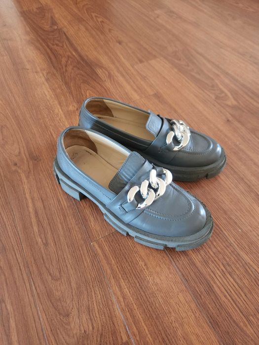 Кожаные лоферы Gresco, размер 39