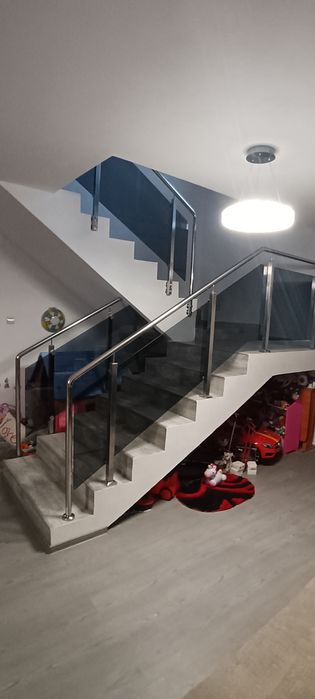 Balustrade sticla și inox