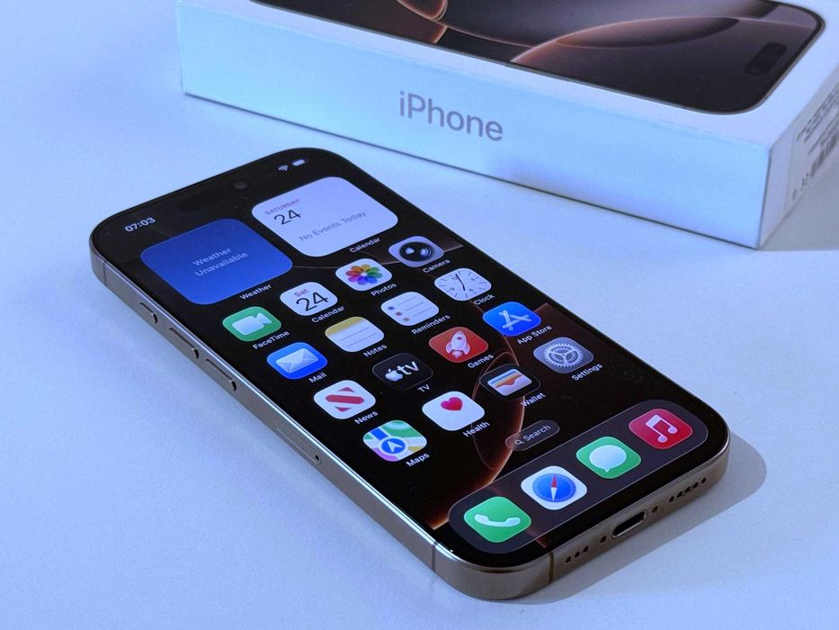 Бартер! Като НОВ! iPhone 16 Pro Desert Titanium (Златен)