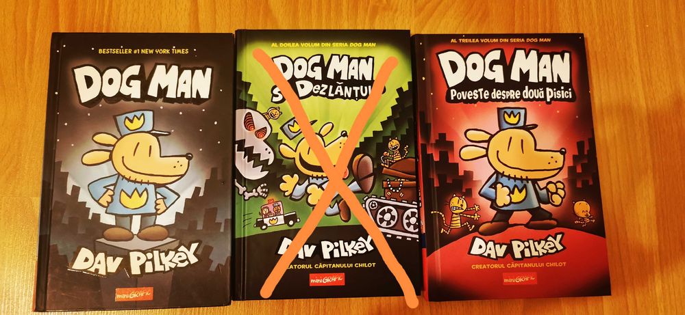 Dog Man volumele 1, 3