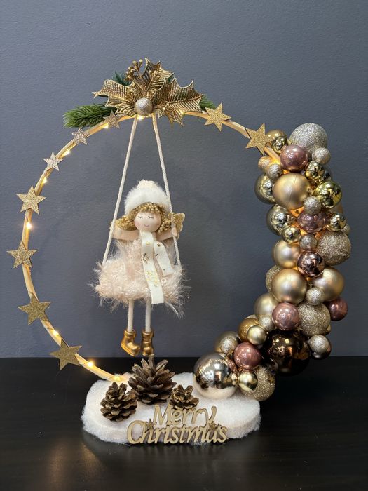 Светещ Коледен декор! Подходяща за подарък! Ръчна изработка !