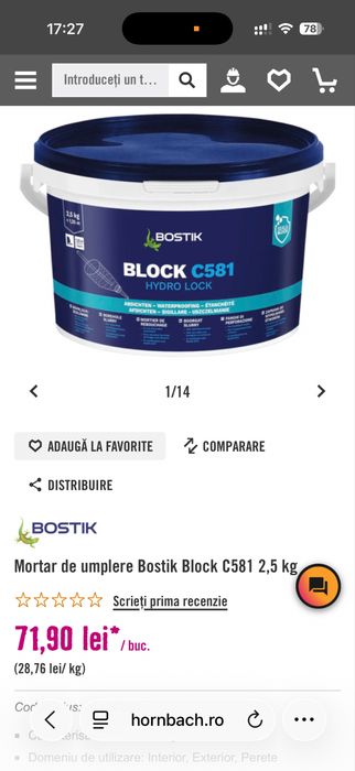 bostik C581 50ron buc mai am 5 bucati