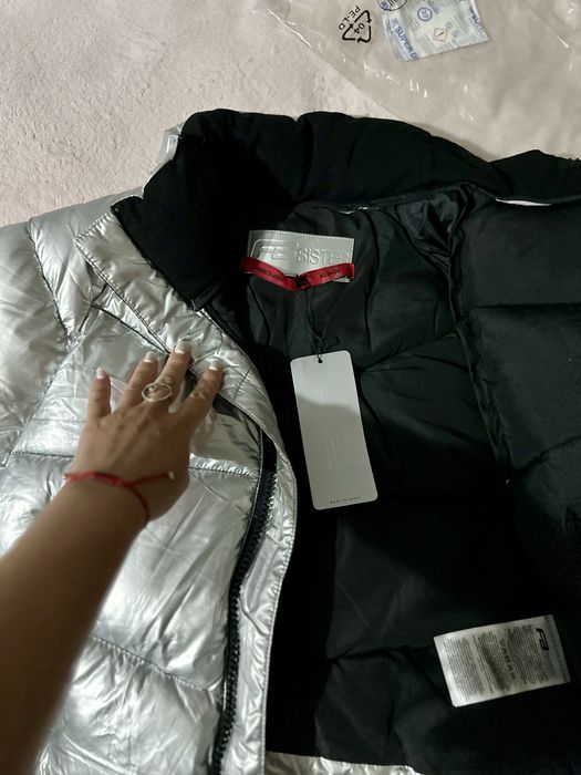 Короткая куртка металик