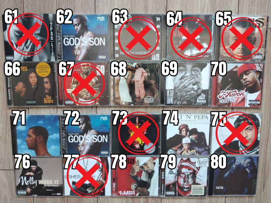 Hip-Hop Rap Music Albums CD's Оригинални Рап Музикални Дискове Хип-Хоп