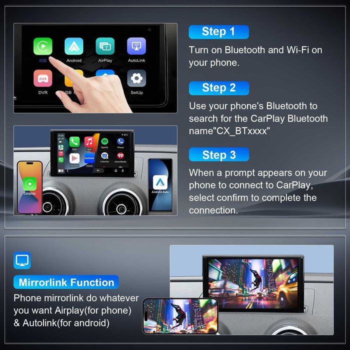 Безжичен Apple Carplay /Android Auto за модул за Volkswagen, Skoda, Seat MIB1/MIB2 системи