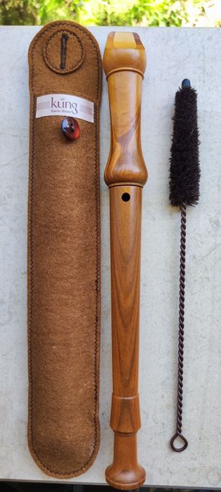 Оригинален швейцарски рекордер (блок флейта) KUNG. Kung SOPRANO. Ново.