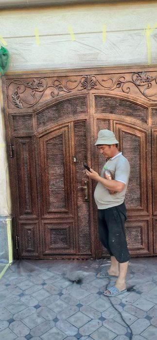 Darvoza reshotkalarga kraska lak sepamiz